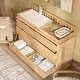 preview thumbnail 14 of 16, Solid Pine Wood Dresser with Changing Topper, 10-Drawer Nursery Dresser with Anti-Tipping Device Baby Changing Table