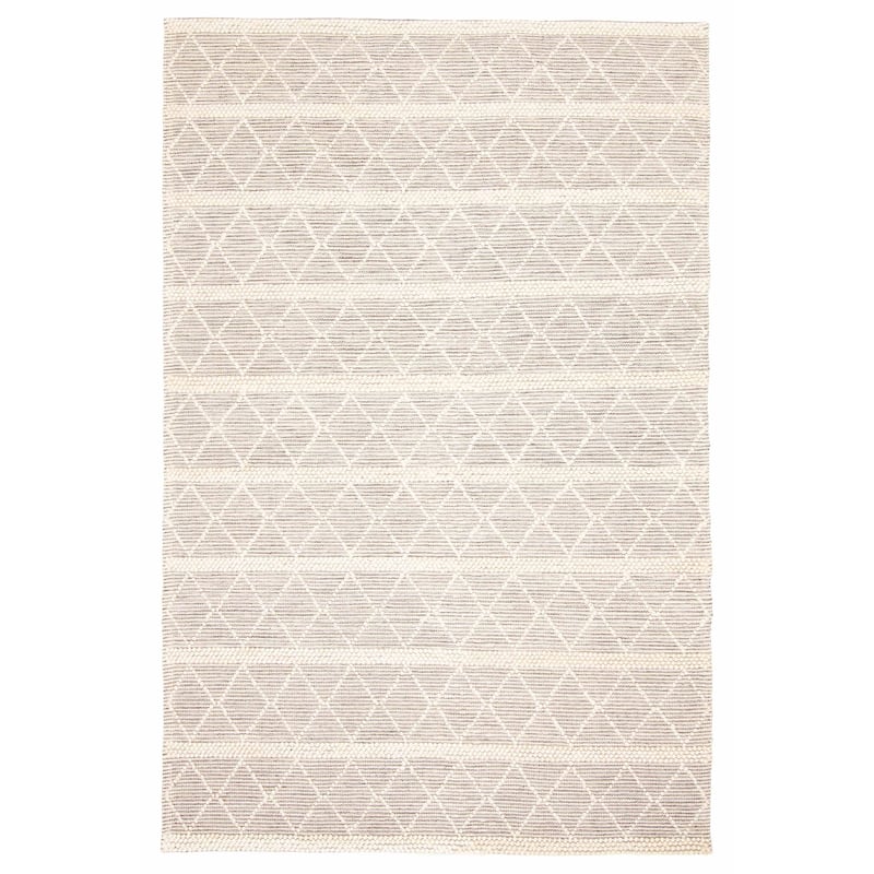 ECARPETGALLERY Braid weave Sienna Cream Wool Rug - 6'0 x 9'1 - Cream - 6'0 x 9'1