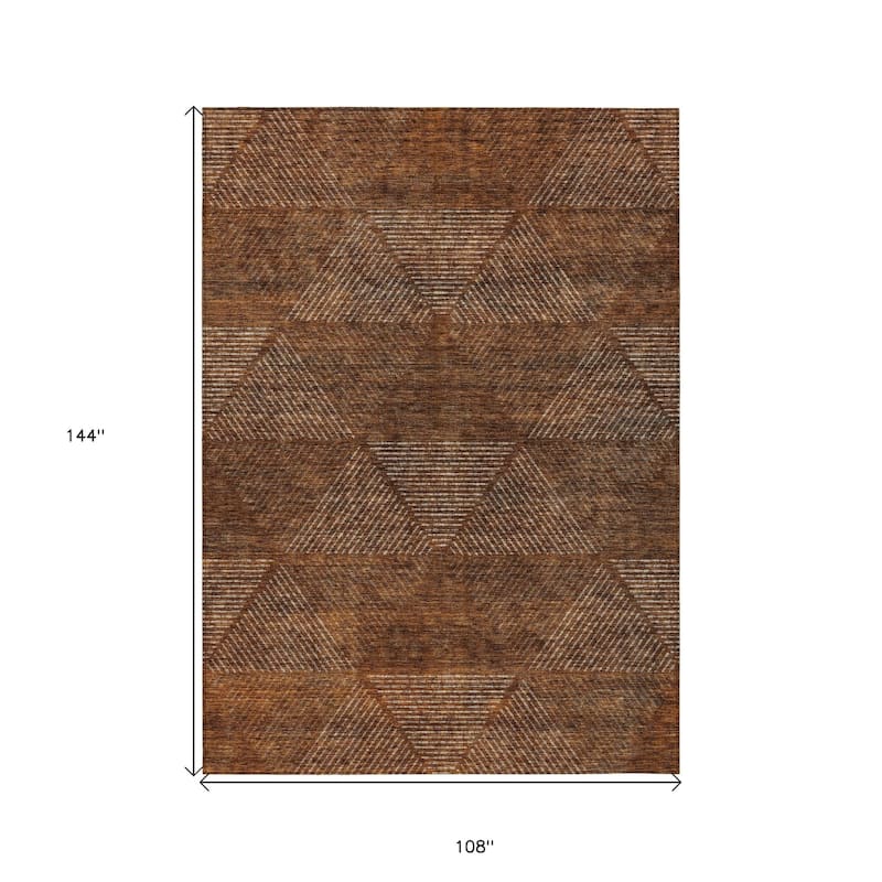 HomeRoots Geometric Transitional Rectangle Outdoor Rug