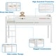 preview thumbnail 7 of 18, Gymax Twin Size Loft Bed Wooden Slats Support Loft Bed Frame w/ Ladder