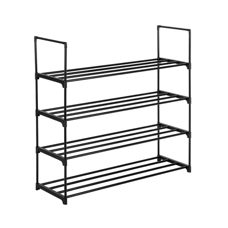 Metal Tower Shoe Rack Shelf Storage Organizer For Entryway, Hallway