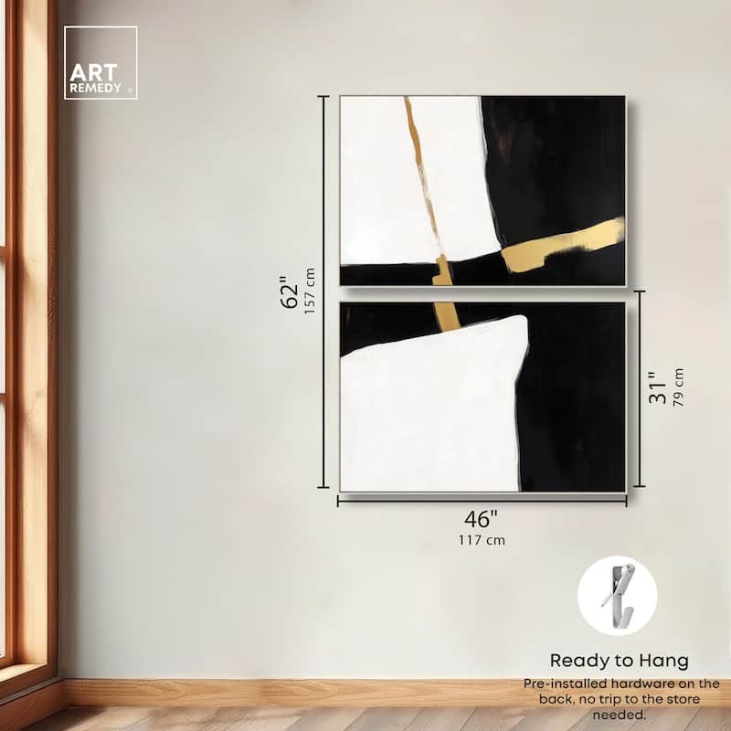 Urban Grid II Canvas Set of 2 by Art Remedy