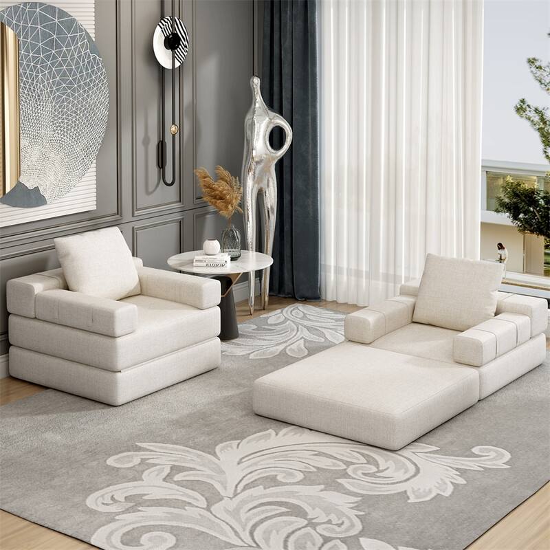 Single Sofa Chair That Converts to a Single Sofa Bed for Living Room
