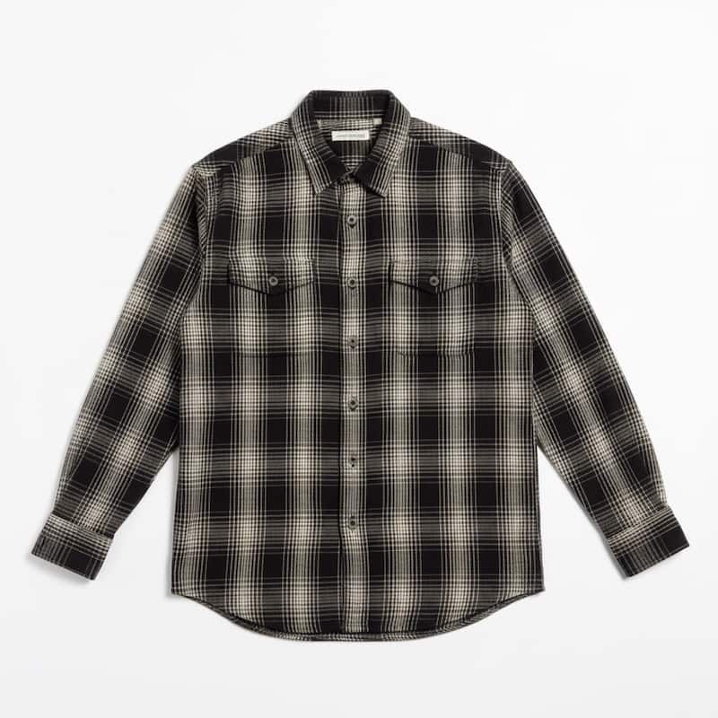 James Campbell Men's McCall Flannel Shirt - Black - XXL