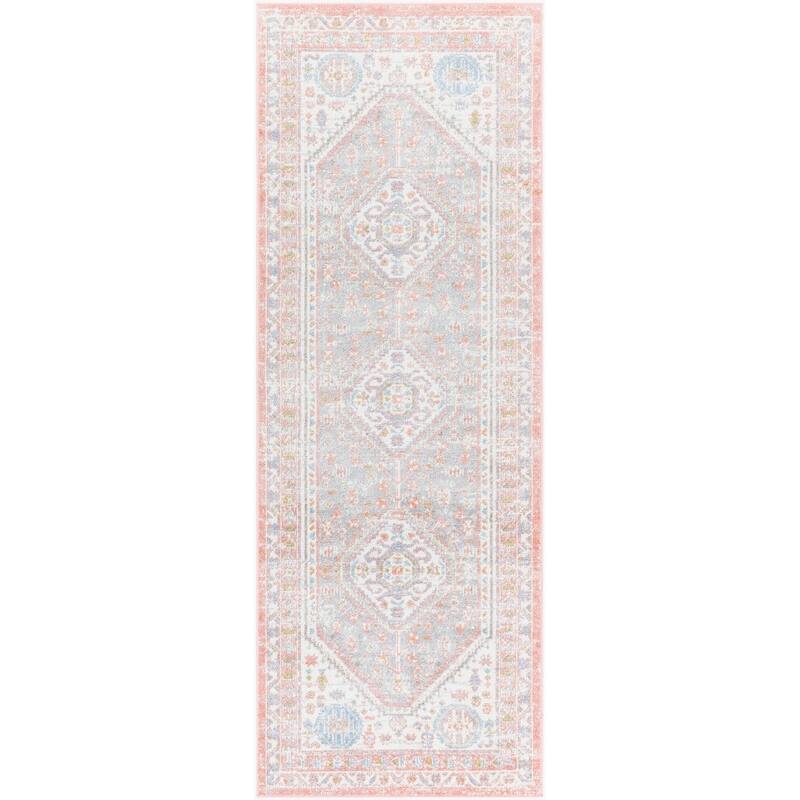 Livabliss Traditional Lavadora Medallion Washable Area Rug