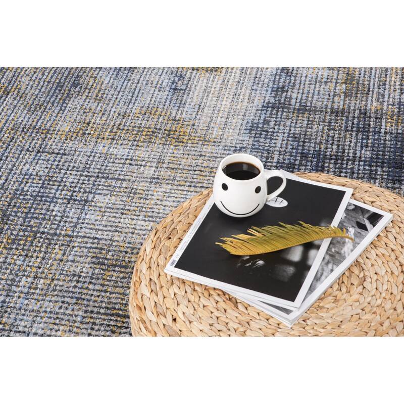 Lela Collection Abstract Polyester Rug