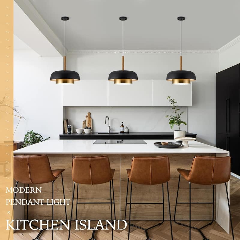 18.8 inch pendant light black kitchen light metal island light