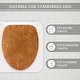 preview thumbnail 158 of 189, Home Weavers Waterford Collection Cotton Toilet Lid Rug | Elastic Fit | Fit Most Standard Toilet Lid | 18"x18"