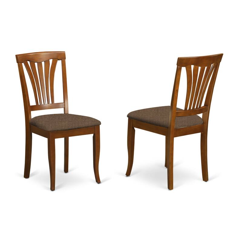 HomeStock 7-Piece Oval Saddle Brown Finish Solid Wood Top Dining Table with 6-Chairs with Lattice Back