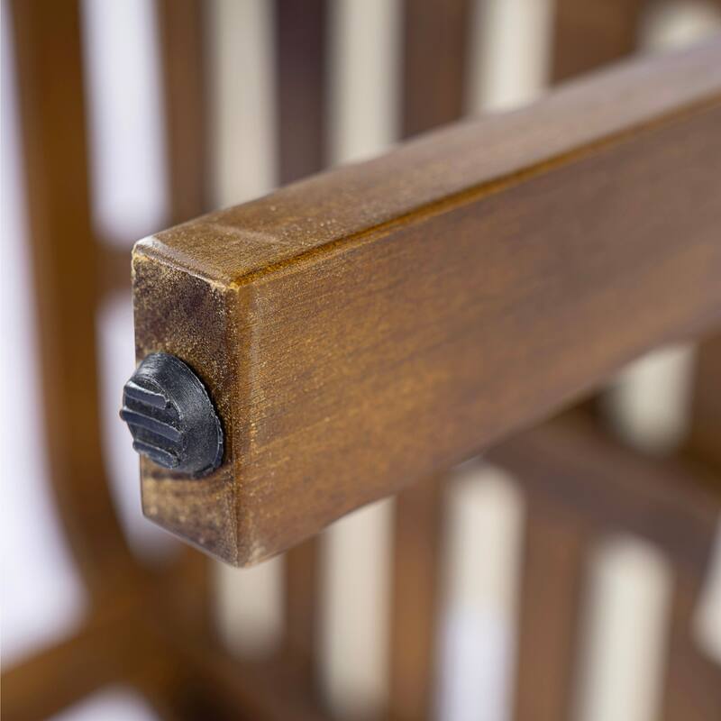 Christopher Knight Home - 7-Piece Outdoor Acacia Wood Dining Set with Curved Arm Chairs & 71" Expandable Dining Table