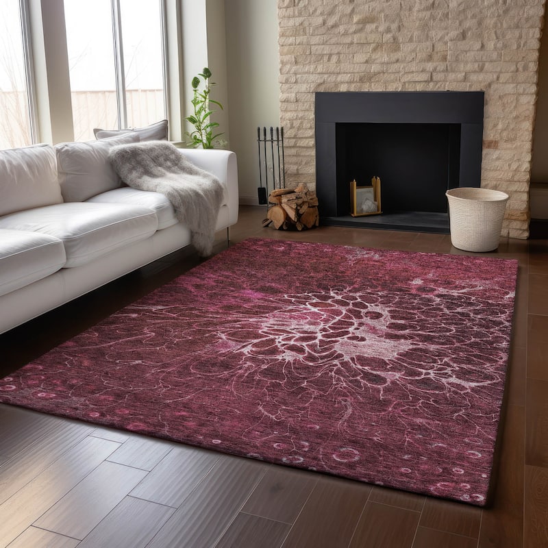 Premium Washable Super Soft Modern Floral Mayfield Rug