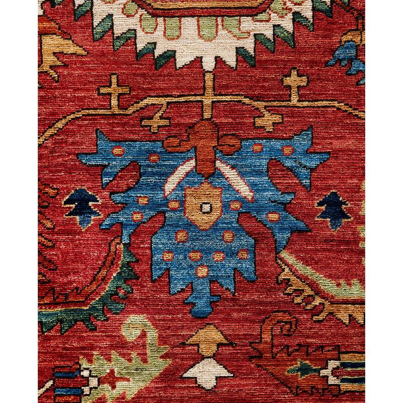 Serapi One-of-a-Kind Hand-Knotted Area Rug - Red - 10' 2" x 13' 11"