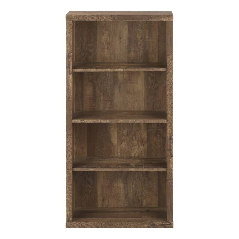 Contemporary 5 Tier Bookshelf, Modern 48"h Bookcase with Large Storage Area, for Living room Office Bedroom