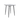 35.4" Square Outdoor Bar Table - Sintered Stone Top, Umbrella Hole, Ember Black - 35.4" D x 35.4" W x 41.7" H