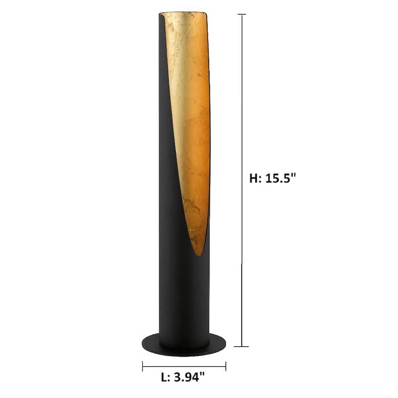 Strick & Bolton Marx Matte Black/ Gold LED Table Lamp