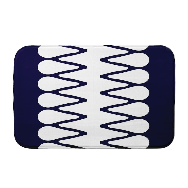 Zipped Bath Mat - 17 x 24 - Navy