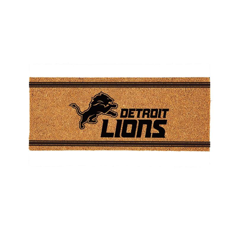 Detroit Lions Monochrome Indoor/Outdoor Coir Door Mat