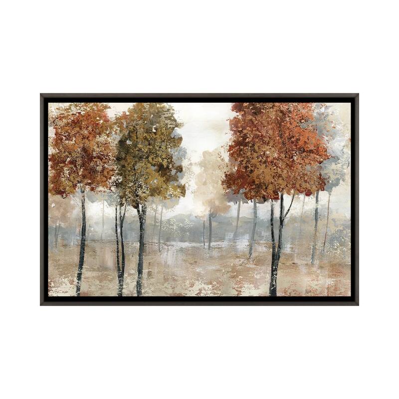 iCanvas "Trees of Copper Mountain" by Nan Framed - Charcoal - 18x26