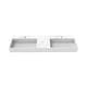 preview thumbnail 94 of 175, Juniper Stone Solid Surface Wall-mounted Vessel Sink 60" - Marble