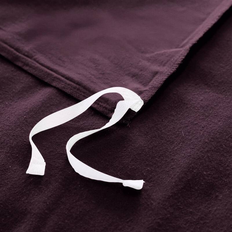 Superior Classic Solid Flannel Cotton Duvet Cover Set