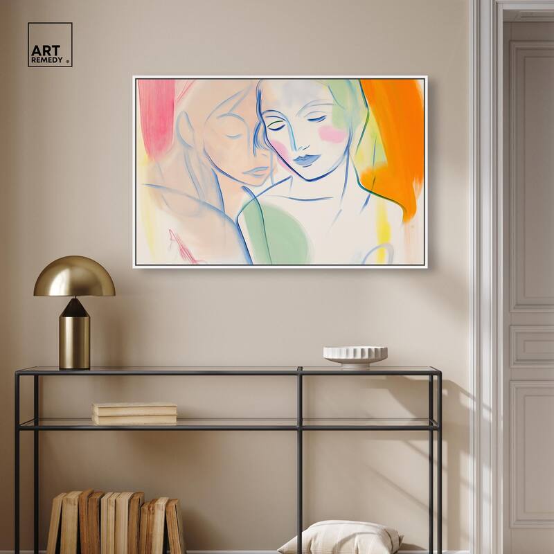 Brushstroke Bond Canvas by Art Remedy