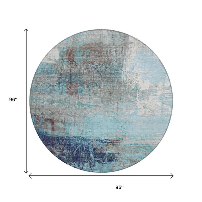 HomeRoots Abstract Transitional Rectangle Outdoor Rug