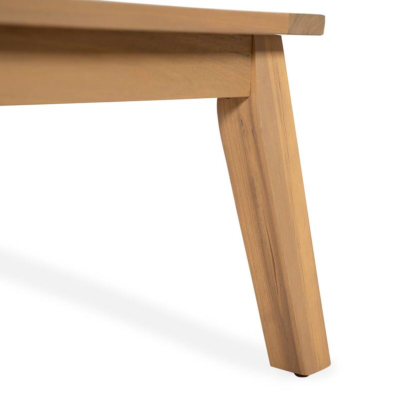 Scott Living - Aisling Outdoor Acacia Wood Loveseat and Coffee Table with Cushions