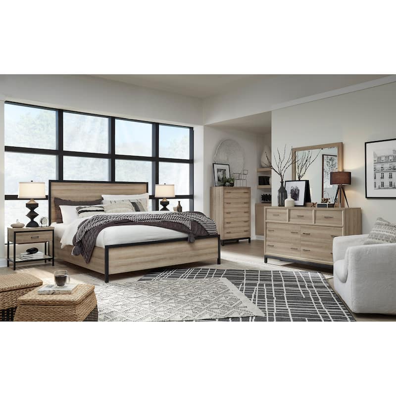 Magnussen Home Bastain Putnum Ivory Panel Bed