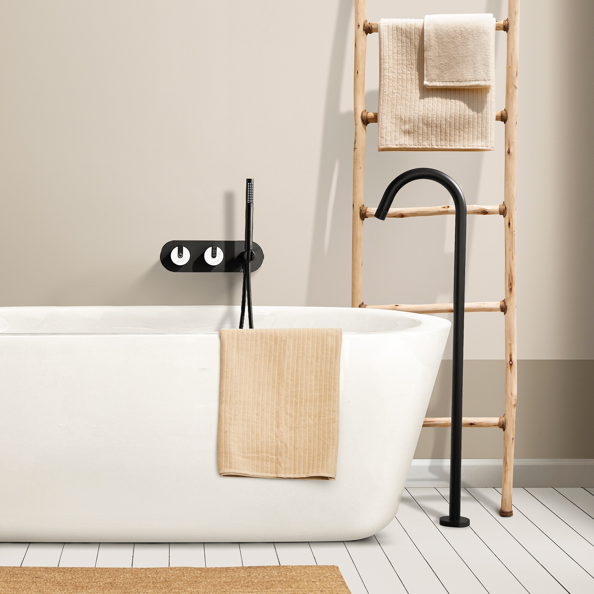 Freestanding clawfoot tub faucet deals