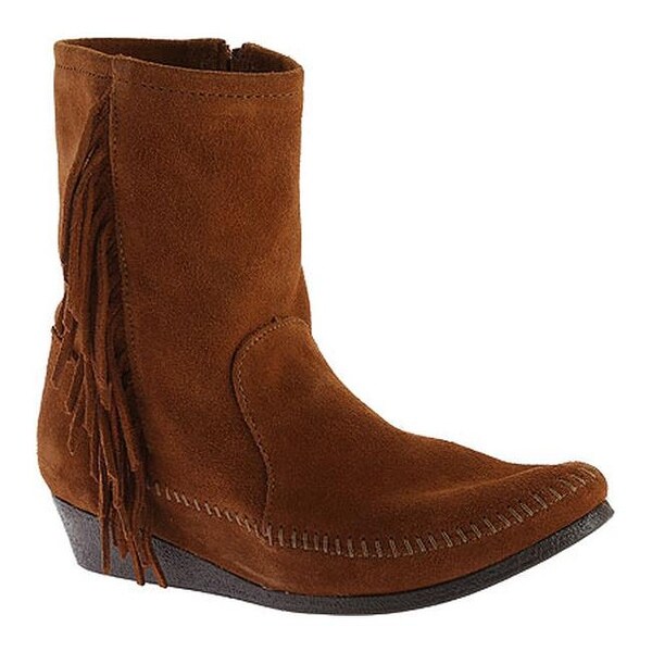 minnetonka wedge fringe boots