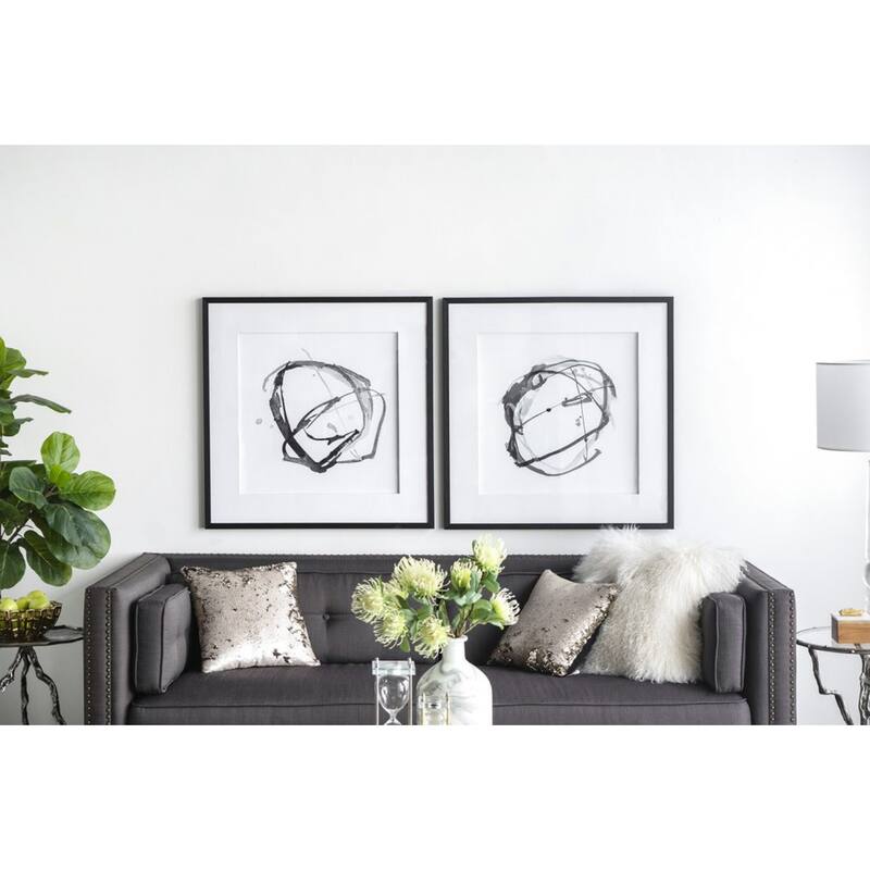 Abstract Framed Wall Arts - 31.5" x 31.5" - 2ct