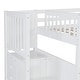 preview thumbnail 9 of 7, White Full Over Full Solid Pine Bunk Bed with Twin Trundle, 4-Drawer Storage, Versatile Staircase, Safety Guardrail