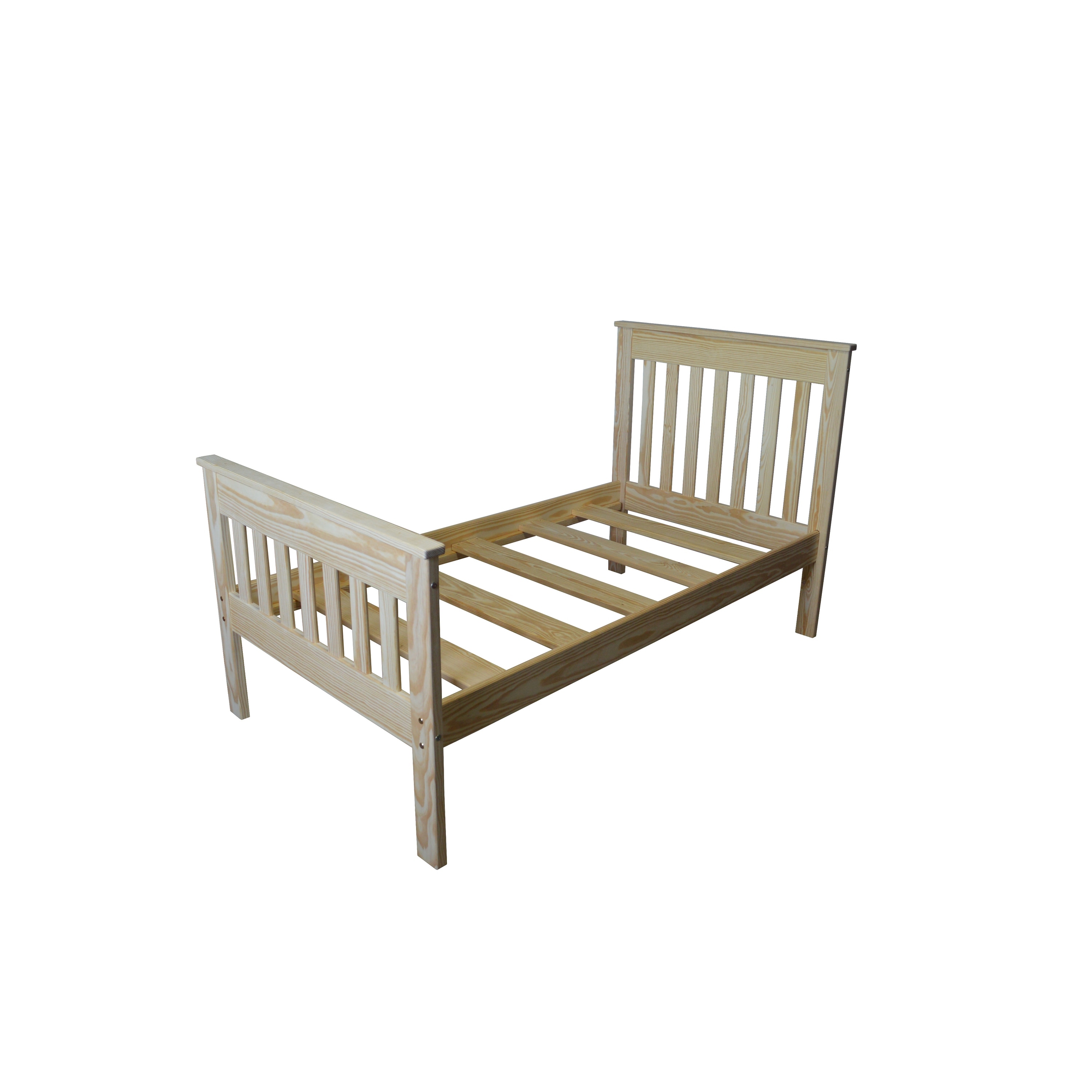 Unfinished twin shop bed frame
