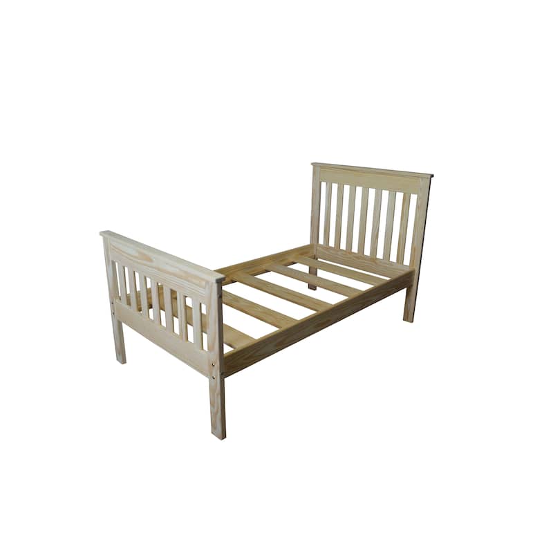 Twin Harmony Solid Pine Bed