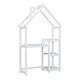 preview thumbnail 10 of 10, House-Shaped Kids Writing Desk with Bookshelf & Toy Storage,White