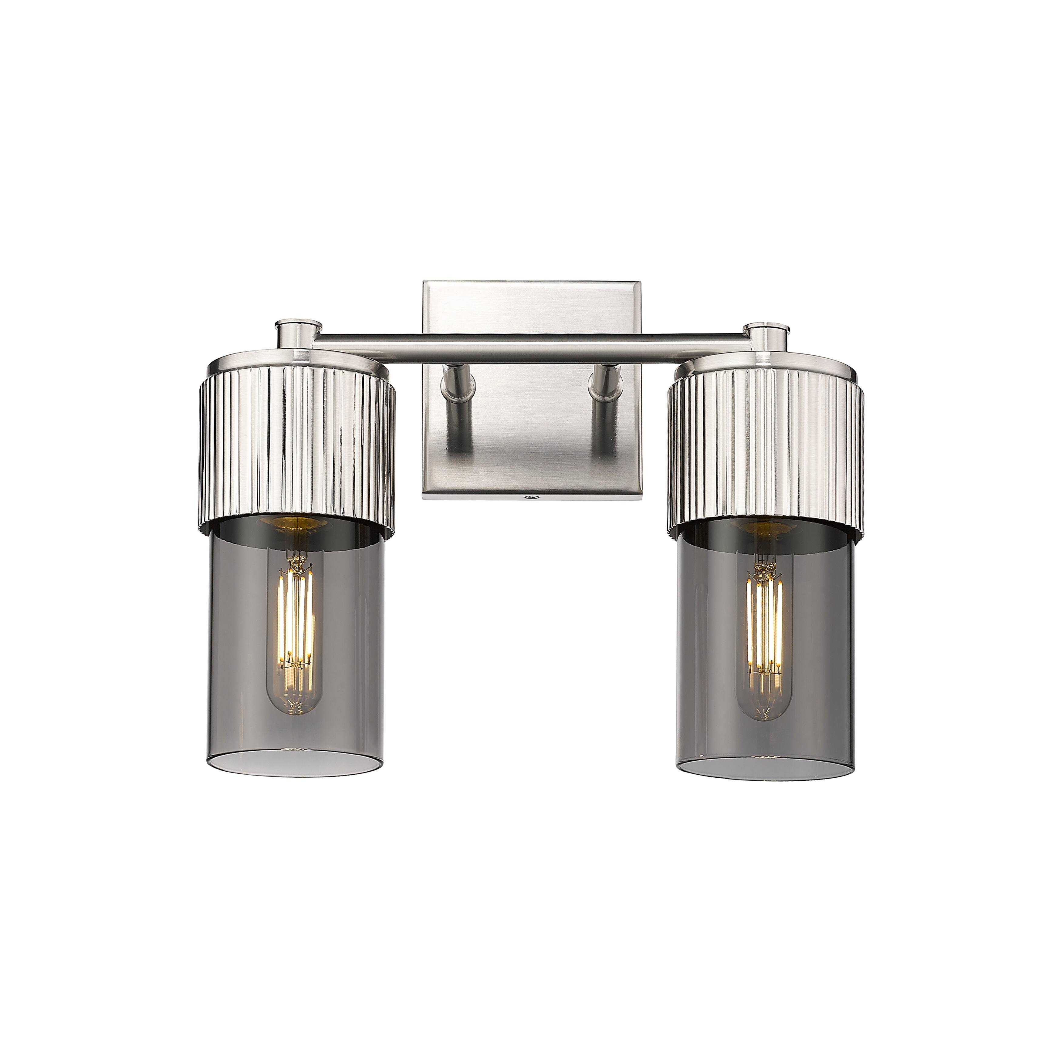 Option Satin Nickel / Light Smoke