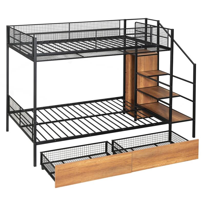 Twin Over Full Metal Bunk Bed