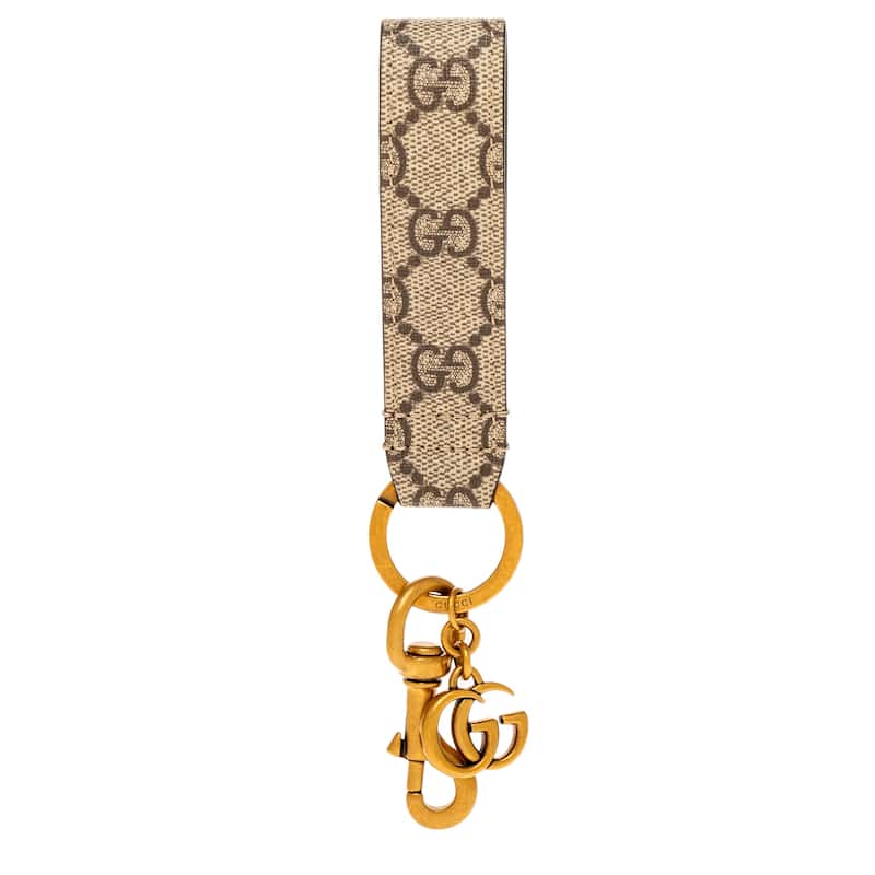 Gucci Ophidia Keychain - Beige