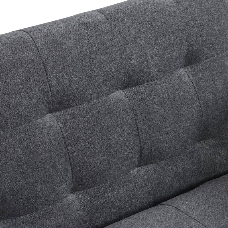 Convertible Folding Sofa Bed, Adjustable Backrest Loveseat Lounge Couch Tufted Couch for Living Room 2-seat Armchair