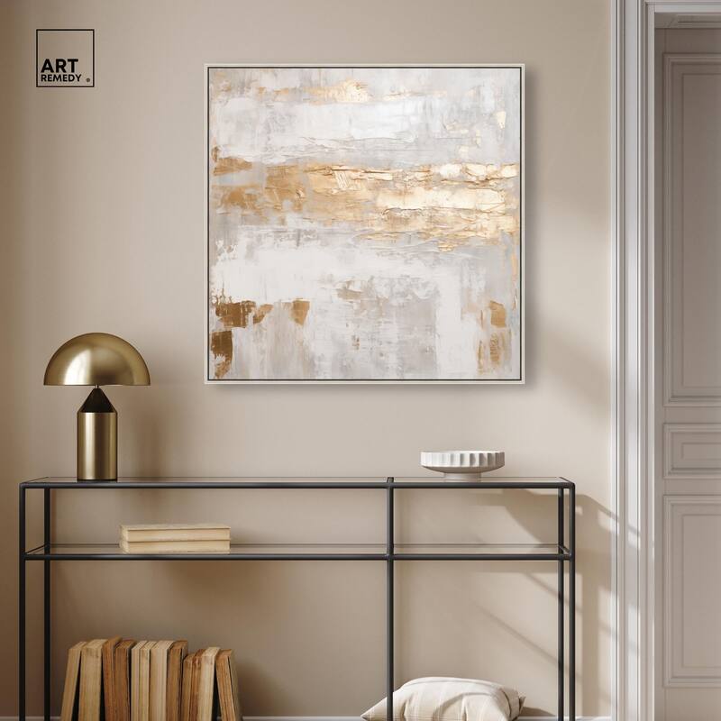Melted Goldscape IV Canvas by Art Remedy