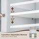 preview thumbnail 5 of 8, Gymax 73'' Tall Kitchen Pantry Storage Cabinet w/ LED Lights and Power