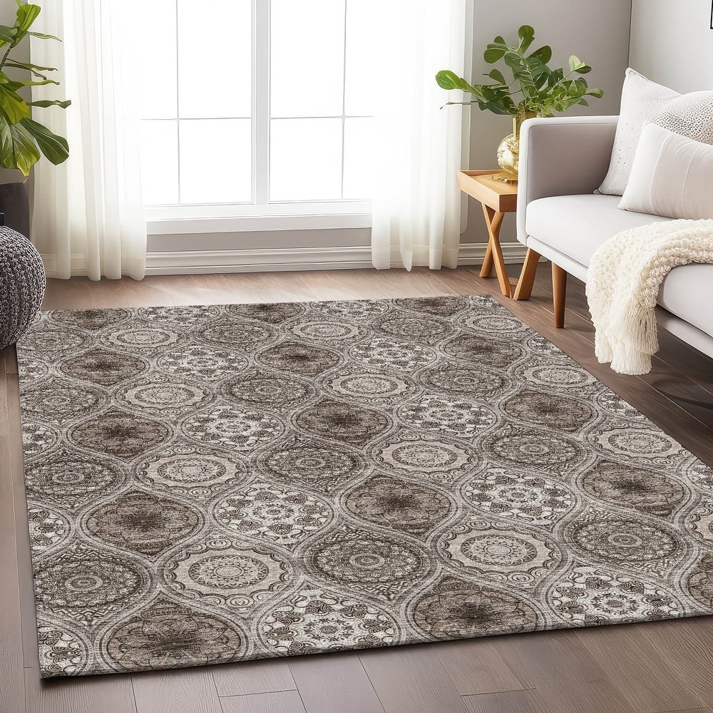 Premium Washable Super Soft Boho Mosaic Mayfield Rug