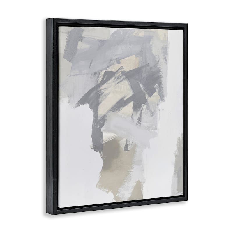 Stupell Elegant Contemporary Grey Shades Framed Floater Canvas Wall Art Design By Rachel Springer