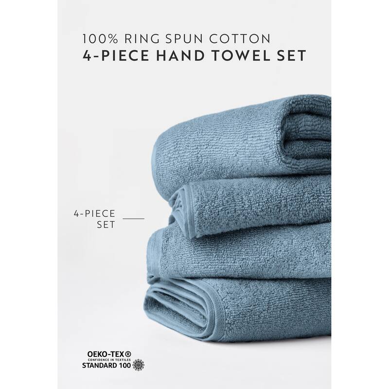 Becky Cameron 4-Piece Ultra Soft Cotton Hand Towel Set