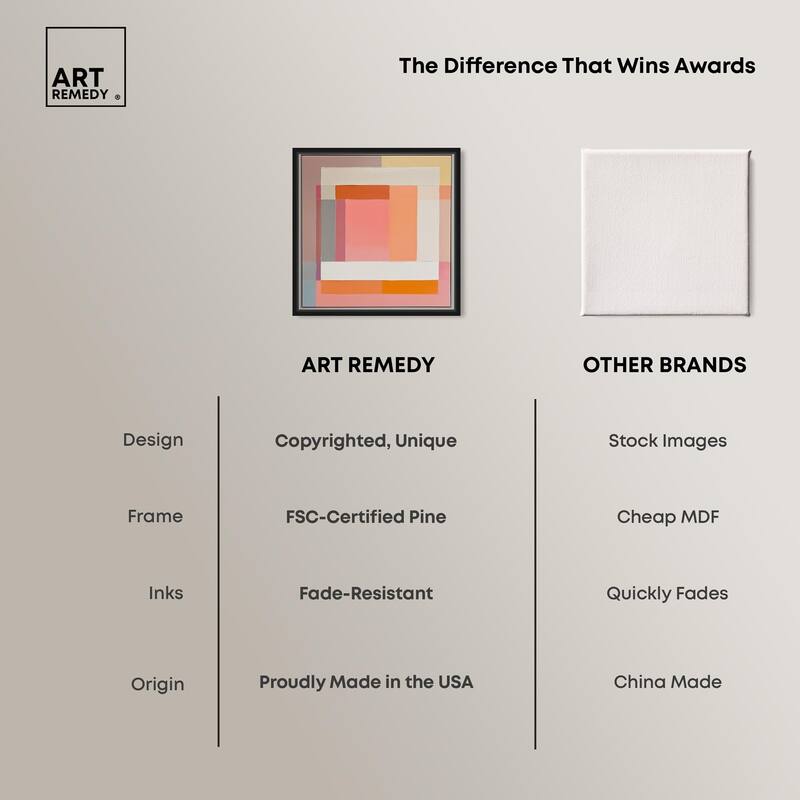 Minimal Color Blocks I Canvas by Art Remedy