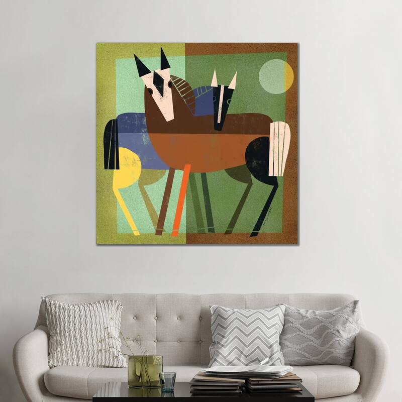 iCanvas "Horse Hug" by Terry Runyan Canvas Print