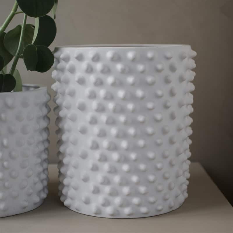 Lg. CLOUDY Planter White - White
