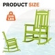 preview thumbnail 50 of 174, Outdoor Patio HDPE Rocking Chiar, Extra Wide Seat & Backrest