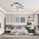 preview thumbnail 3 of 10, 26In Cartoon Aircraft Flush Mount Ceiling Fan, 6-Speed Dimmable Light with Remote and APP Control for Kids Room