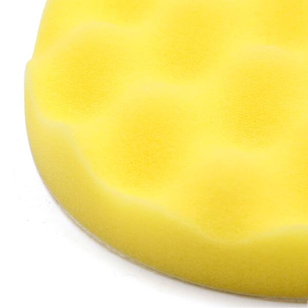 Shop 2pcs Yellow 6inch Car Waxing Polish Foam Wax Cleaning Plate